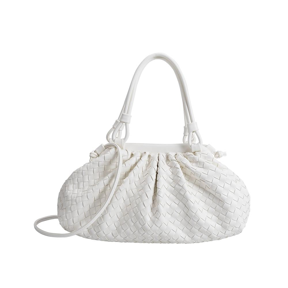 Ellise White Top Handle Bag